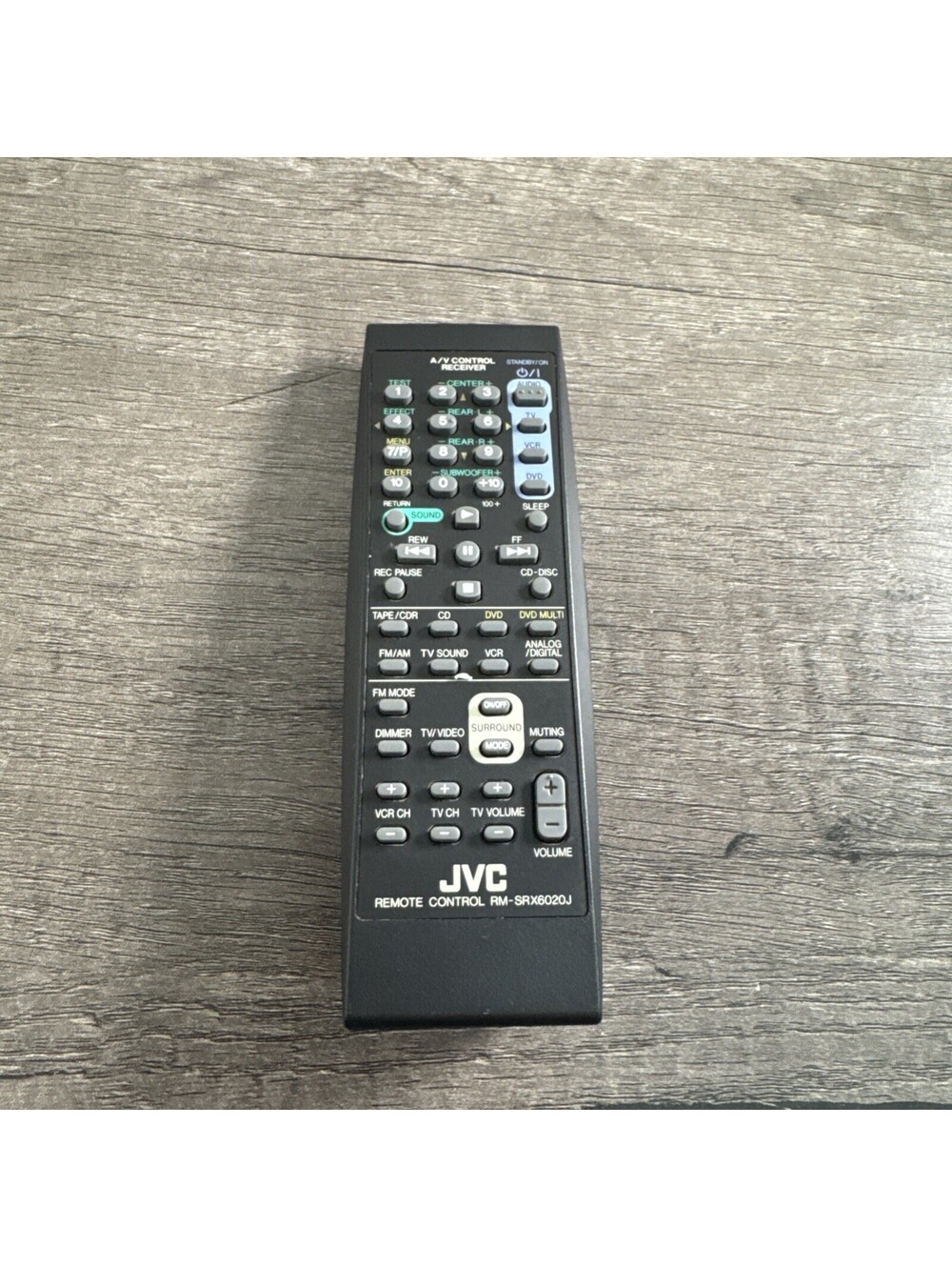 OEM JVC RM-SRX6020J A/V Control Receiver Remote Control Tested Working